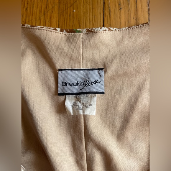 90s-Y2K Vintage Brown floral Sundress - Picture 4 of 9